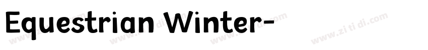 Equestrian Winter字体转换